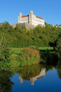 Willibaldsburg Castle above the Altmuehl river