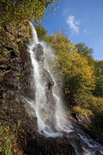 Trusetal waterfalls in autumn