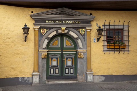 Decorated door
