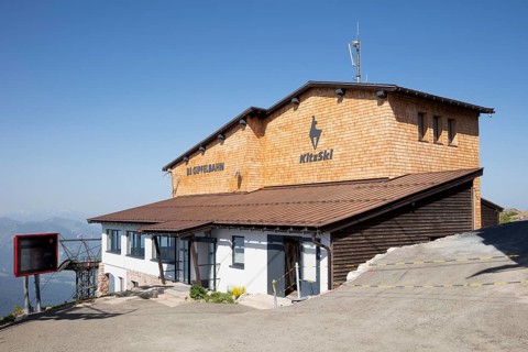 Mountain station of the mountain railway at the Kitzbüheler Horn
