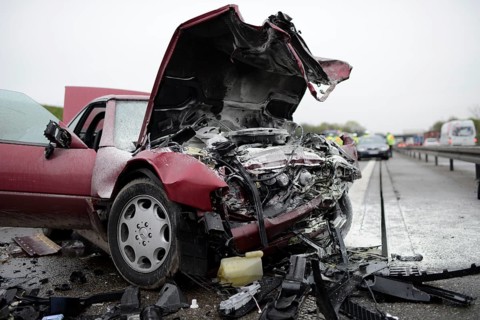 Fatal road traffic accident caused by a wrong-way driver on the A 81 motorway
