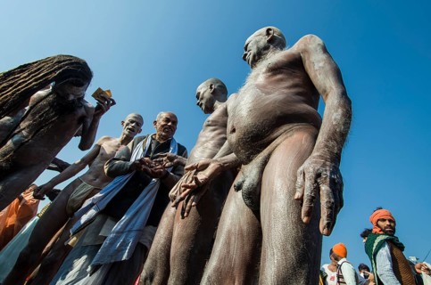 Naked Naga Sadhus