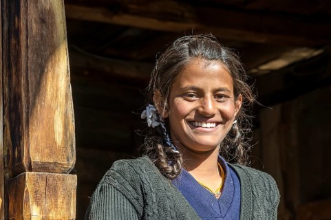 Smiling local girl