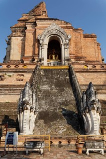 Stupa with dragon statues