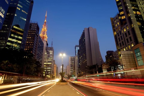 Avenida Paulista at night