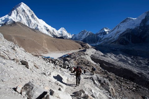 Hiking trail in the Everest National Park