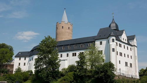 Schloss Wildeck Castle with the keep "Dicker Heinrich" or "Fat Henry"