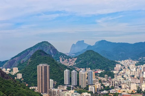 View over Botafogo from the Sugar Loaf Mountain
