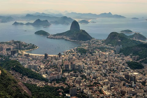 View over Botafogo and Sugar Loaf from the Corcovado