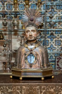 Statue of one of the Saint Martyrs of Morocco