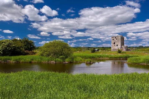 Ruins of Threave Castle on the River Dee