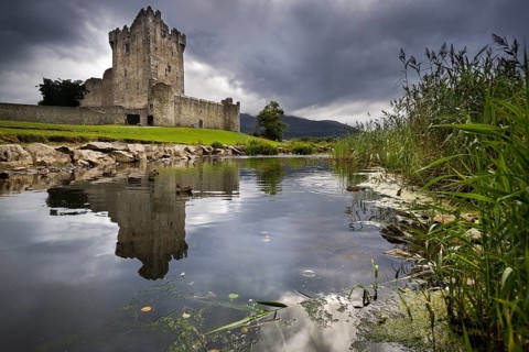 Killarney Castle on Lough Leane