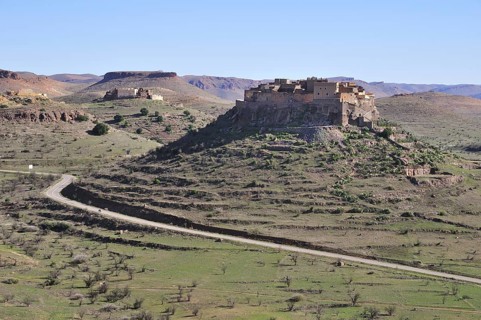 Ksar Tizoughrane on a plateau