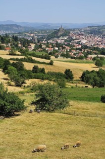 The town of Le Puy-en-Velay