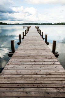 Jetty at Woerthsee Lake