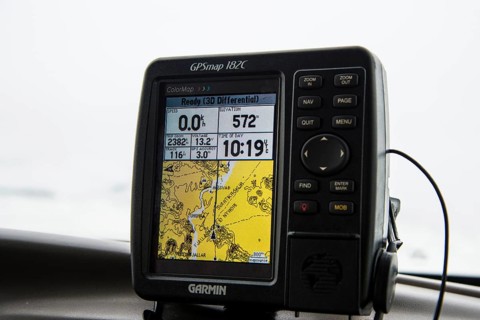 GPS device in a jeep