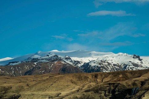 Eyjafjallajökull glacier in the highlands