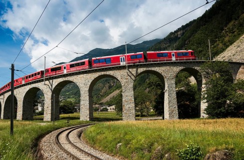 Circular viaduct of Brusio