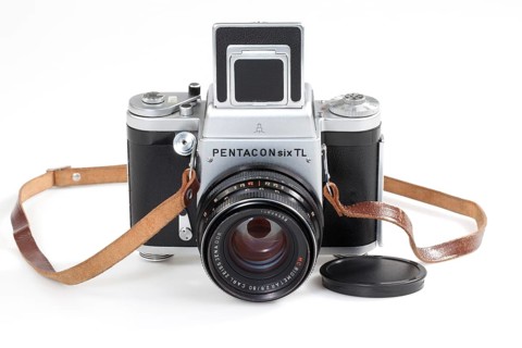 Old 6x6 medium format camera