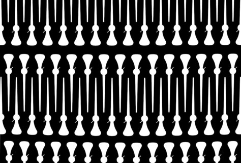 Black anodized aluminium plate with laser-cut pointers