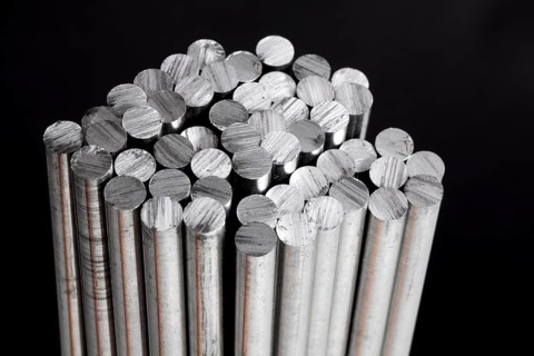 Rods made of aluminium
