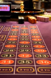 Roulette table