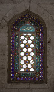 Decorated window in the mosque