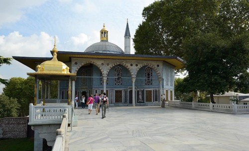 Gold canopy and Baghdad Pavilion