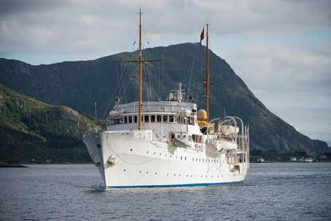 Royal yacht "Norge" in Vestfjord
