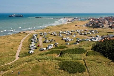 Camping site by the sea