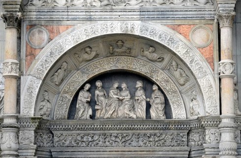 Statue above the north portal