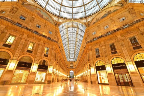 Luxury shopping arcade