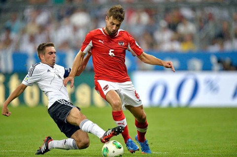 Duel between the DFB national player Philipp Lahm