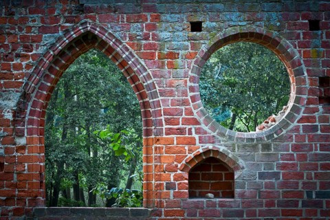 Window in a brick wall
