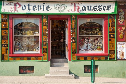 Shop selling pottery