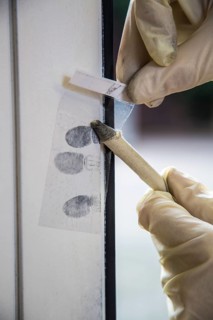 Fingerprints on a window