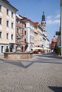View from Obermarkt along Brüderstrasse street