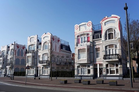 Villas built in the Art Nouveau style