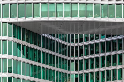 Westhafen building in Frankfurt