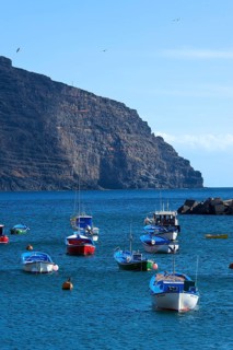 Fishing boats in the harbour of Vueltas