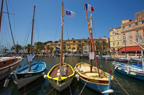 Harbour with historic boats