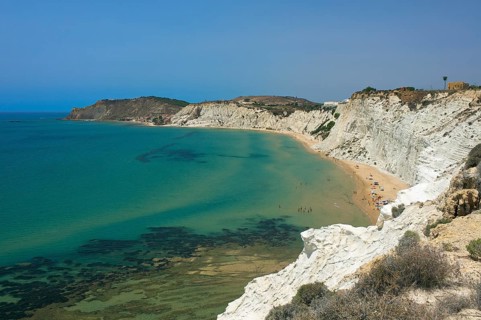 Coast with the cliffs of Scala dei Turchi