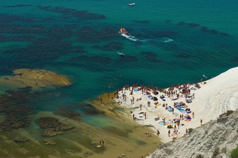 Coast with the cliffs of Scala dei Turchi