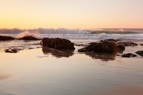 Waves on the beach at Playa del Castillo