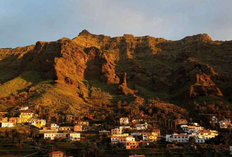 Village of Chele in the evening light