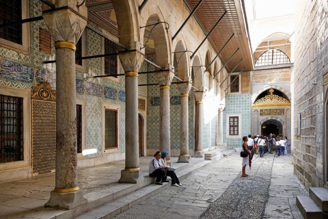 Courtyard of the black eunuchs in the Harem