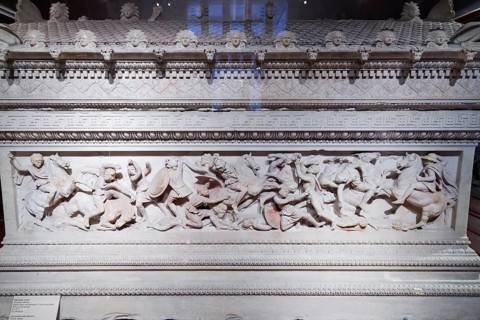 Battle relief on the Alexander Sarcophagus