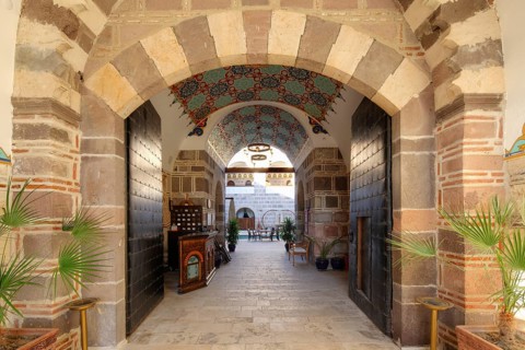 Caravanserai with hotel