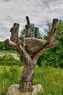 Land-Art sculpture by forerunner Wolfgang Rauter