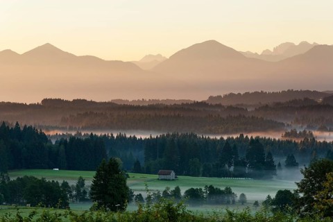 Landscape in the Alpine Foreland